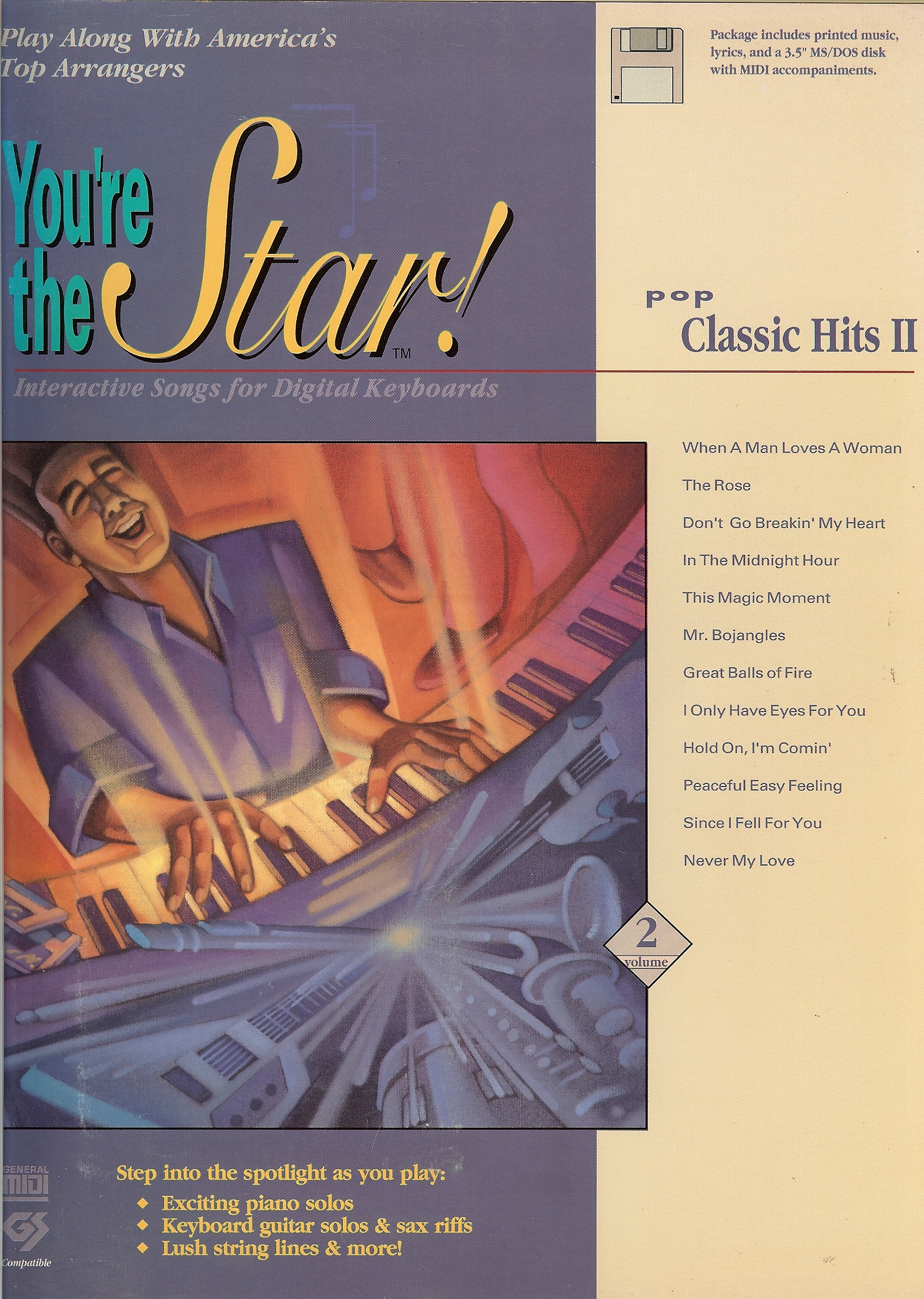 You're the Star! Pop Classics II MIDI Files with SongBook